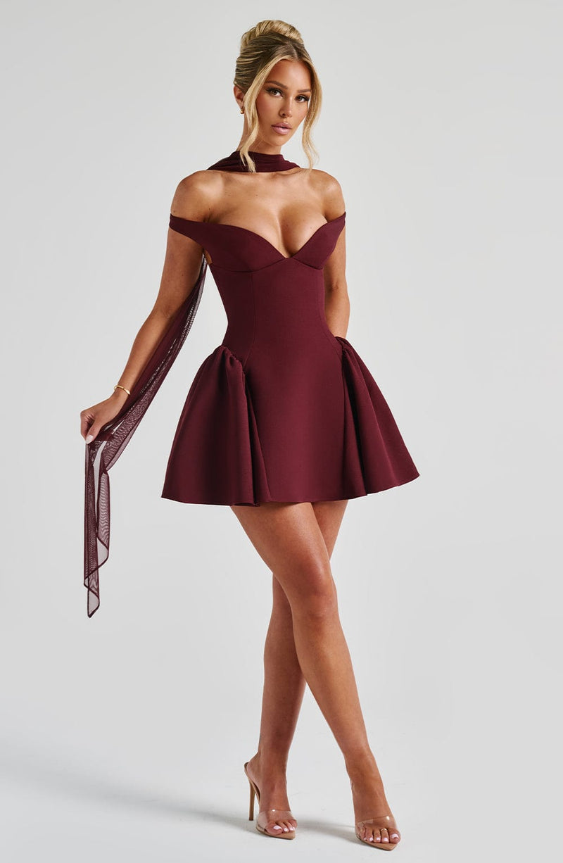 Marla Mini Dress - Cherry Lacquer Dress Babyboo Fashion Premium Exclusive Design