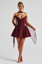 Marla Mini Dress - Cherry Lacquer Dress Babyboo Fashion Premium Exclusive Design