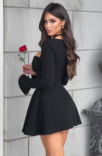 Megan Mini Dress - Black Dress Babyboo Fashion Premium Exclusive Design