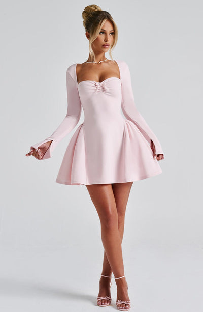 Megan Mini Dress - Blush Dress Babyboo Fashion Premium Exclusive Design