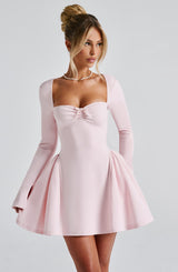 Megan Mini Dress - Blush Dress Babyboo Fashion Premium Exclusive Design