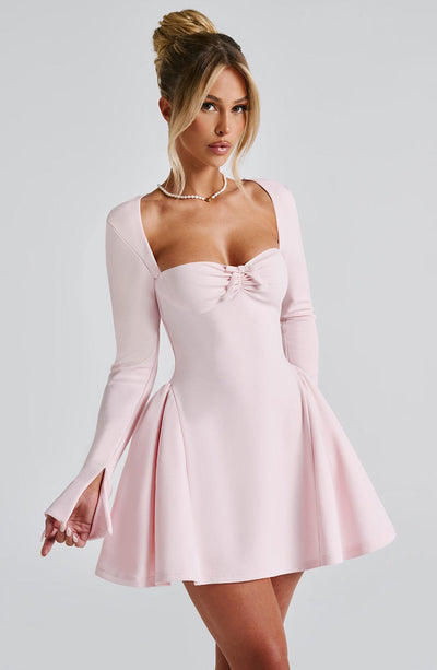 Megan Mini Dress - Blush Dress Babyboo Fashion Premium Exclusive Design