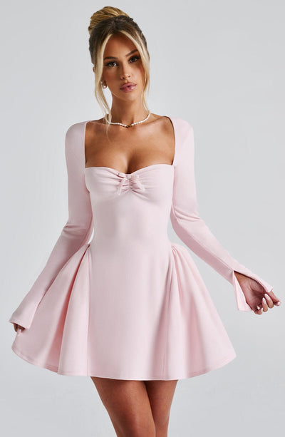 Megan Mini Dress - Blush Dress Babyboo Fashion Premium Exclusive Design