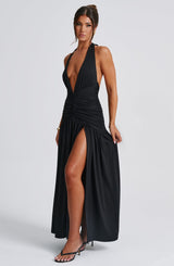 Melania Maxi Dress - Black Dress Babyboo Fashion Premium Exclusive Design