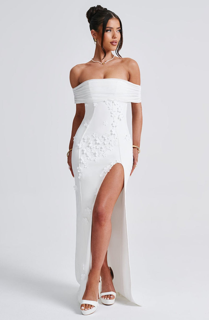 Milani Maxi Dress - Ivory Dress Babyboo Fashion Premium Exclusive Design