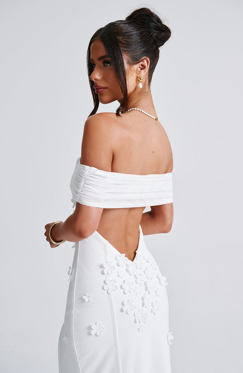 Milani Maxi Dress - Ivory Dress Babyboo Fashion Premium Exclusive Design