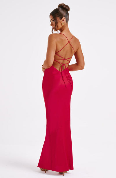 Malika Maxi Dress - Red – BABYBOO