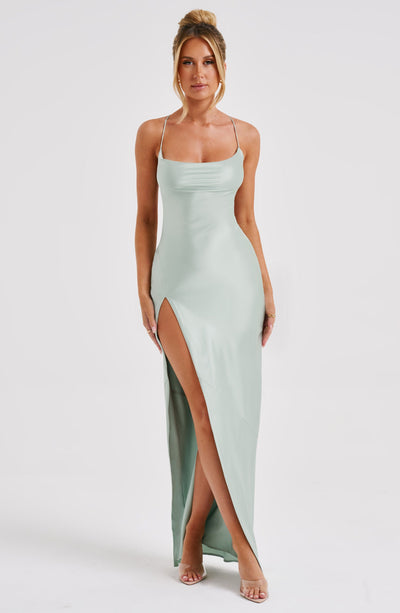 Shop Formal Dress - Misha Maxi Dress - Sage fifth image