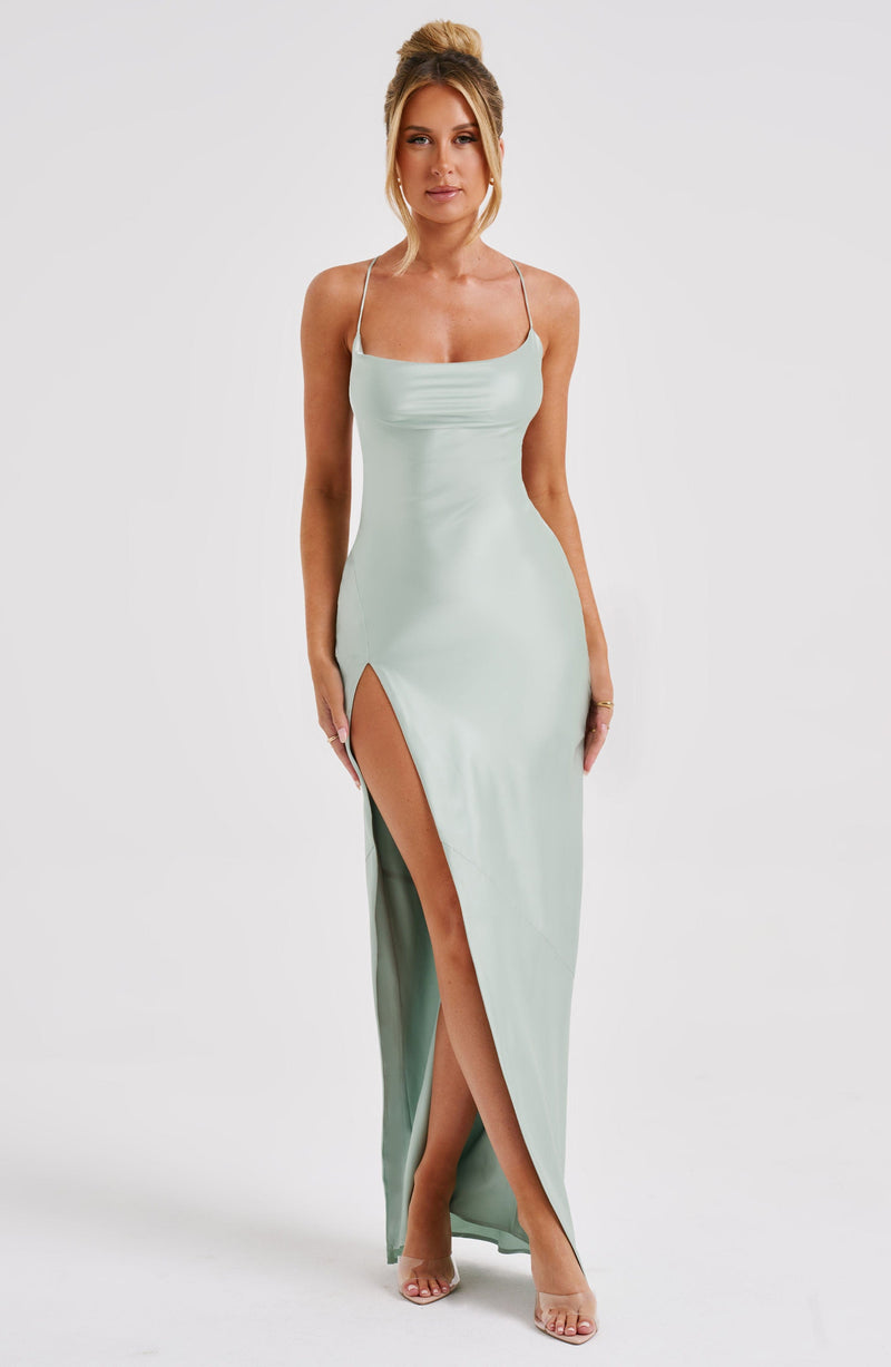 Misha Maxi Dress - Sage Dress Babyboo Fashion Premium Exclusive Design