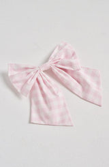 Mitzi Bow - Blush Gingham Accessories ONE SIZE Babyboo Fashion Premium Exclusive Design