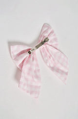 Mitzi Bow - Blush Gingham Accessories ONE SIZE Babyboo Fashion Premium Exclusive Design