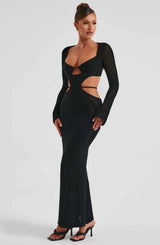 Nadine Maxi Dress - Black Dress Babyboo Fashion Premium Exclusive Design