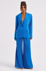 Noa Oversized Suit Jacket - Blue Jackets Babyboo Fashion Premium Exclusive Design