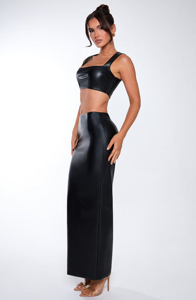 Odetta Maxi Skirt - Black Skirt Babyboo Fashion Premium Exclusive Design