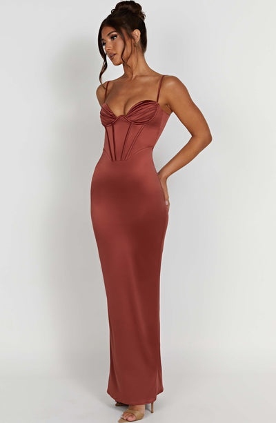 Onika Maxi Dress - Rust – BABYBOO