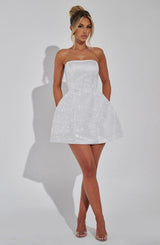 Paloma Mini Dress - Ivory Dress Babyboo Fashion Premium Exclusive Design