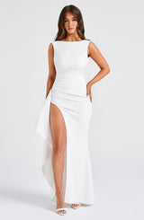 Pandora Maxi Dress - Ivory Dress Babyboo Fashion Premium Exclusive Design