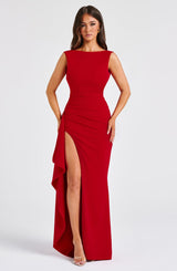 Pandora Maxi Dress - Red Dress Babyboo Fashion Premium Exclusive Design