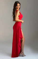 Pandora Maxi Dress - Red Dress Babyboo Fashion Premium Exclusive Design