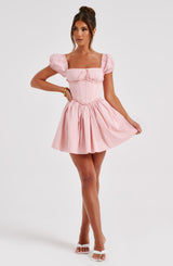 Penelope Mini Dress - Blush Dress Babyboo Fashion Premium Exclusive Design