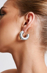 Petra Hoop Earrings - Silver Accessories ONE SIZE Babyboo Fashion Premium Exclusive Design