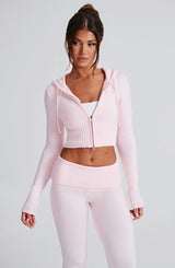 Portia Knit Hoodie - Pink Tops Babyboo Fashion Premium Exclusive Design