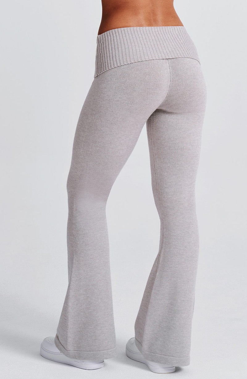 Portia Knit Pants - Light Grey Marl Pants Babyboo Fashion Premium Exclusive Design