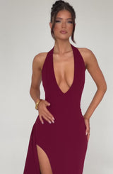 Luella Maxi Dress - Burgundy