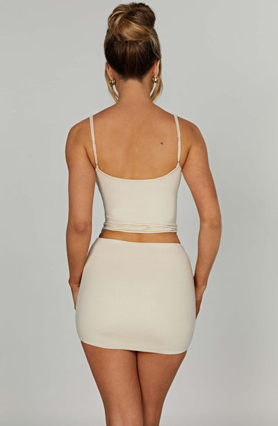 Rein Mini Skirt - Cream Skirt Babyboo Fashion Premium Exclusive Design