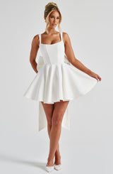 Rue Mini Dress - Ivory Dress Babyboo Fashion Premium Exclusive Design