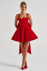 Rue Mini Dress - Red Dress XS Babyboo Fashion Premium Exclusive Design