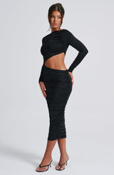 Rylee Midi Dress - Black Dress Babyboo Fashion Premium Exclusive Design