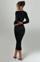 Rylee Midi Dress - Black Dress Babyboo Fashion Premium Exclusive Design