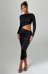 Rylee Midi Dress - Black Dress Babyboo Fashion Premium Exclusive Design