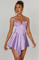 Saffron Playsuit - Purple Playsuit Babyboo Fashion Premium Exclusive Design