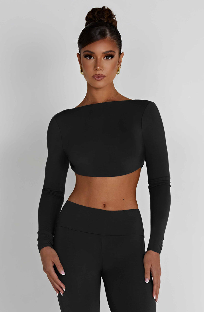 Sahra Top - Black – BABYBOO