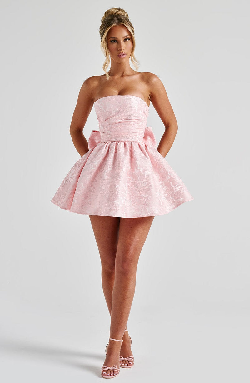 Salome Mini Dress - Blush Dress Babyboo Fashion Premium Exclusive Design