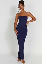 Sanya Maxi Dress - Navy Dress Babyboo Fashion Premium Exclusive Design