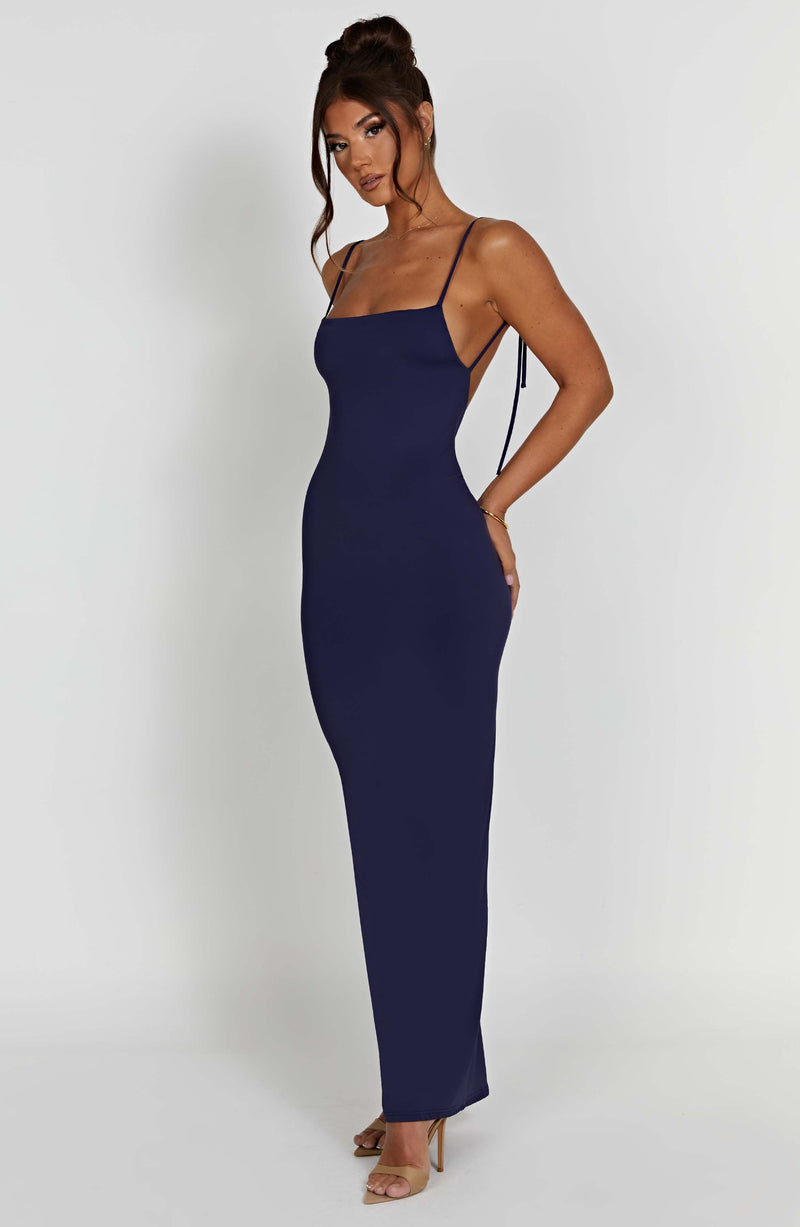 Sanya Maxi Dress - Navy Dress Babyboo Fashion Premium Exclusive Design