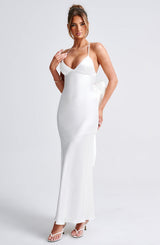 Sarita Maxi Dress - Ivory Dress Babyboo Fashion Premium Exclusive Design