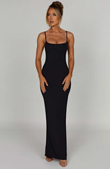 Saskia Maxi Dress - Black Dress Babyboo Fashion Premium Exclusive Design