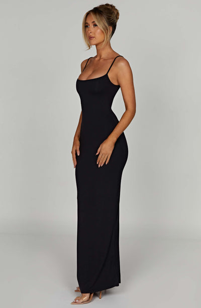 Saskia Maxi Dress - Black Dress Babyboo Fashion Premium Exclusive Design