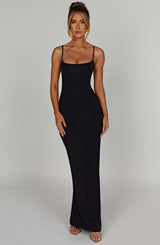 Saskia Maxi Dress - Black Dress Babyboo Fashion Premium Exclusive Design