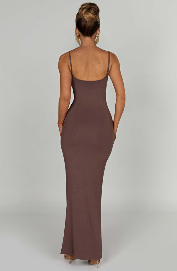 Saskia Maxi Dress - Chocolate Dress Babyboo Fashion Premium Exclusive Design