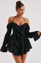 Savanna Playsuit - Black Playsuit XS Babyboo Fashion Premium Exclusive Design