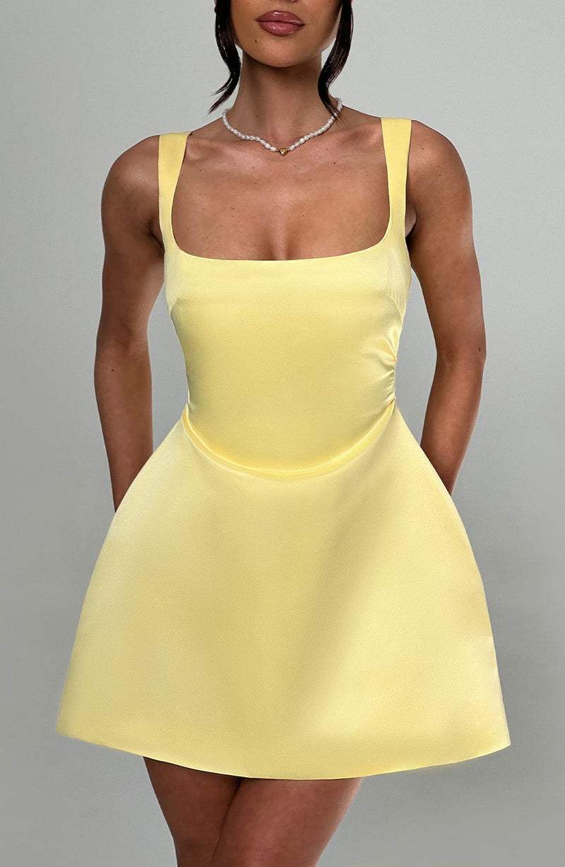 Sofie Mini Dress - Lemon Dress Babyboo Fashion Premium Exclusive Design