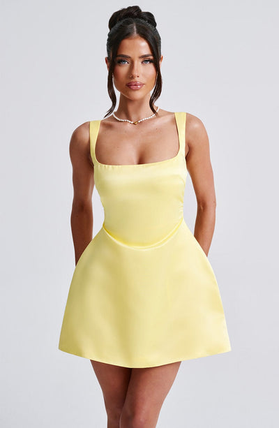 Sofie Mini Dress - Lemon Dress Babyboo Fashion Premium Exclusive Design