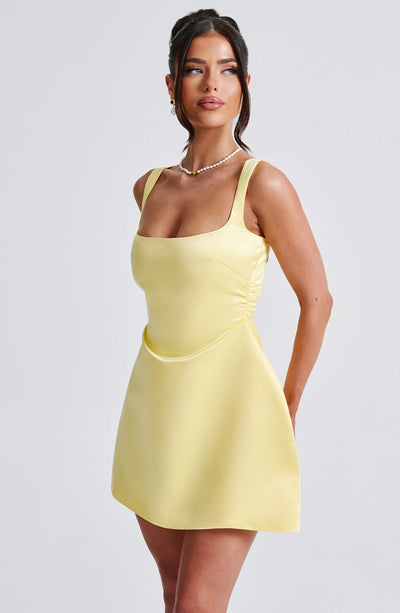 Sofie Mini Dress - Lemon Dress Babyboo Fashion Premium Exclusive Design