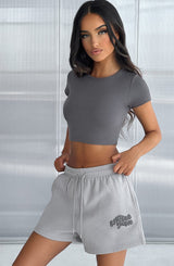 Studio Shorts - Grey/Charcoal Shorts XS Babyboo Fashion Premium Exclusive Design