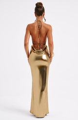 Talisa Maxi Dress - Gold Dress Babyboo Fashion Premium Exclusive Design